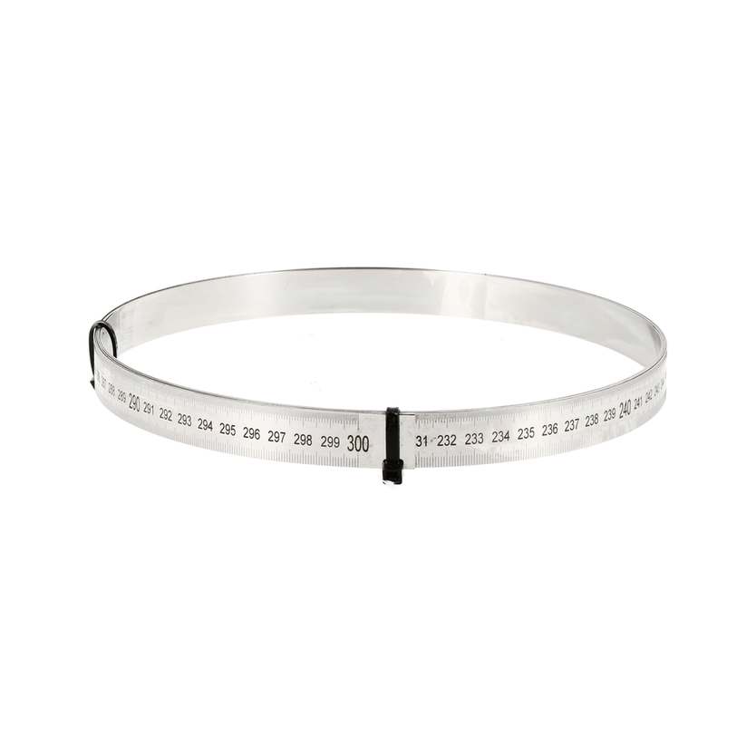 Réglet inox flexible lg.3000mm 20x1grad.1/2mm haut-mm bas 1 face