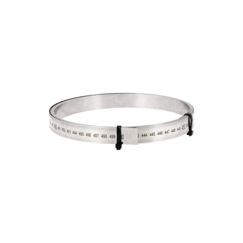 Réglet inox flexible lg.5000mm 20x1grad.1/2mm haut-mm bas1 face