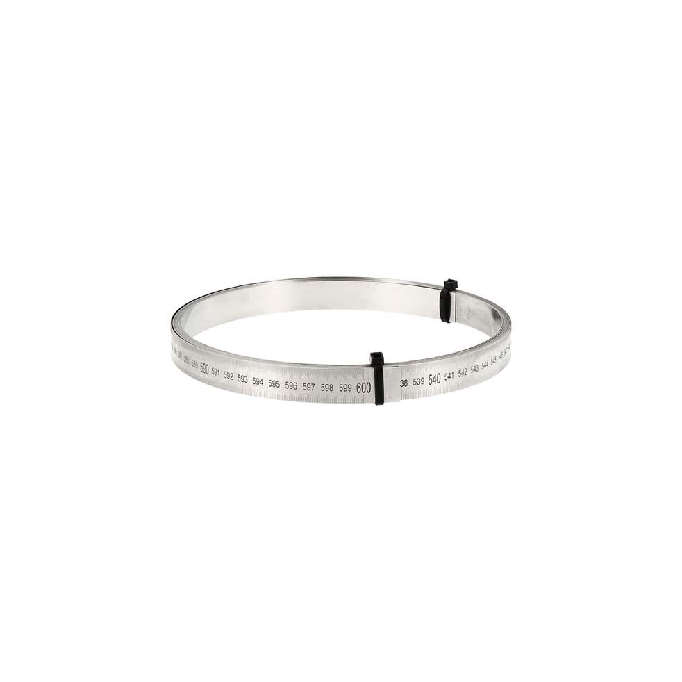 Réglet inox flexible lg.6000mm 20x1grad.1/2mm haut-mm bas 1face
