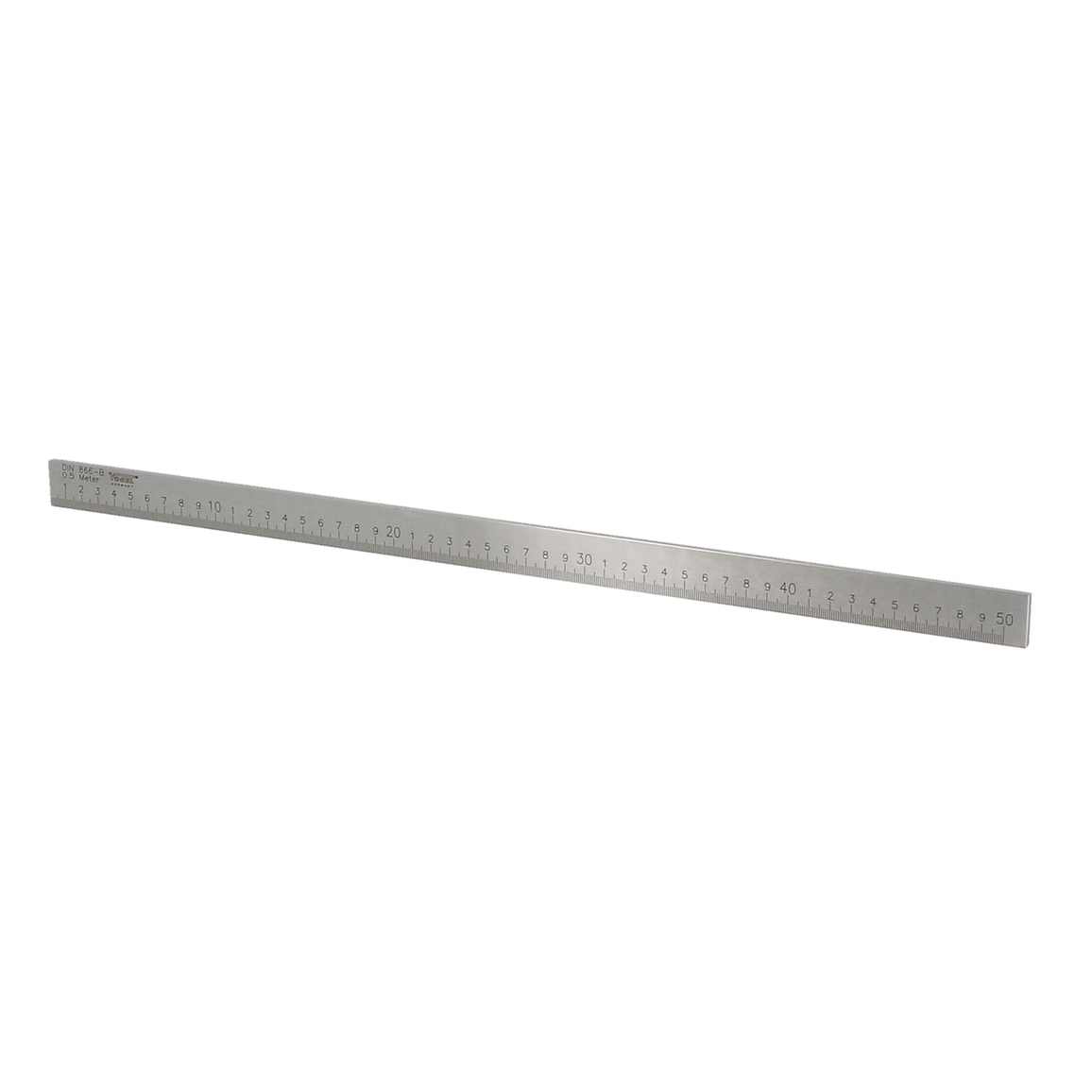 Règle mécanicien  500mm graduée selon DIN866/2B section 25x5mm 