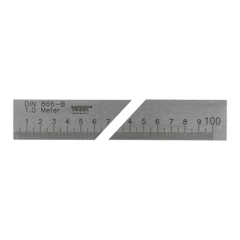 Règle mécanicien 1000mm graduée selon DIN866/2B section 30x6mm 