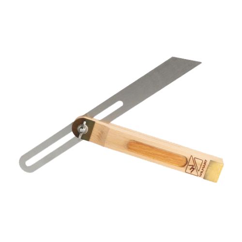Fausse équerre à coulisse  - lg 300mm -talon bois - lame inox