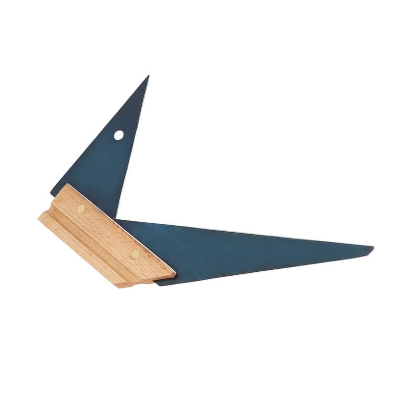 Equerre menuisier - double onglet  -250mm - bois garniture alu