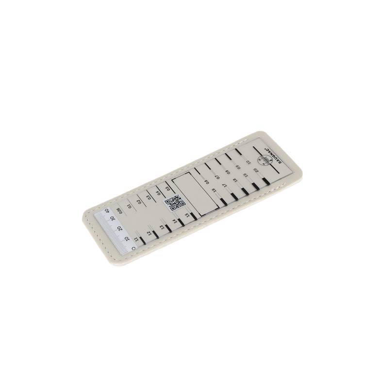 Fissuromètre - règle transparente -gabarit de 0.05 à 13mm 
