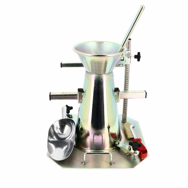 Cône d\'Abrams - inox - avec potence et écope - 10 kG - 400X400X500 