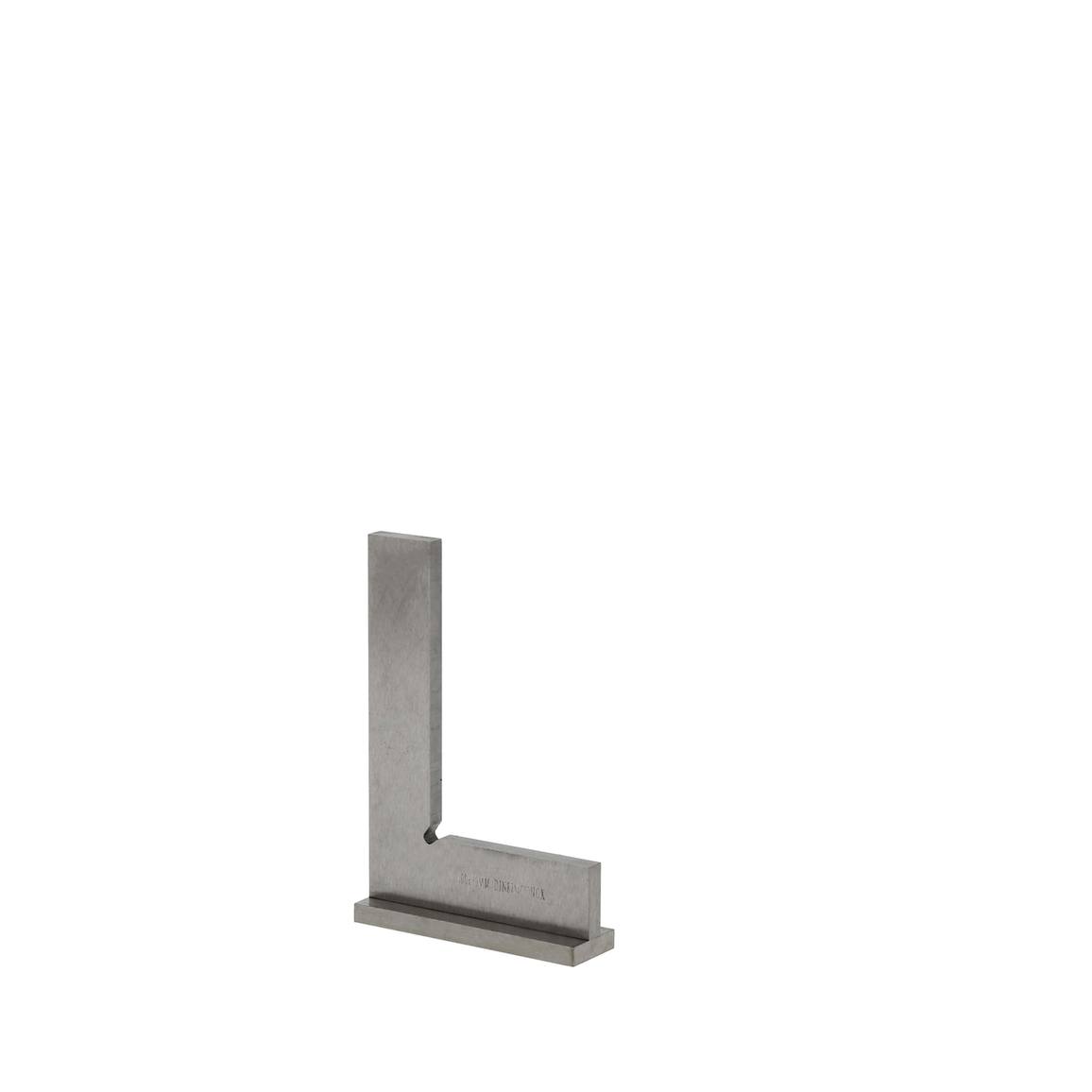 Equerre à chapeau inox-lg 100mm-précision 1/100-coffret-DIN 875 0