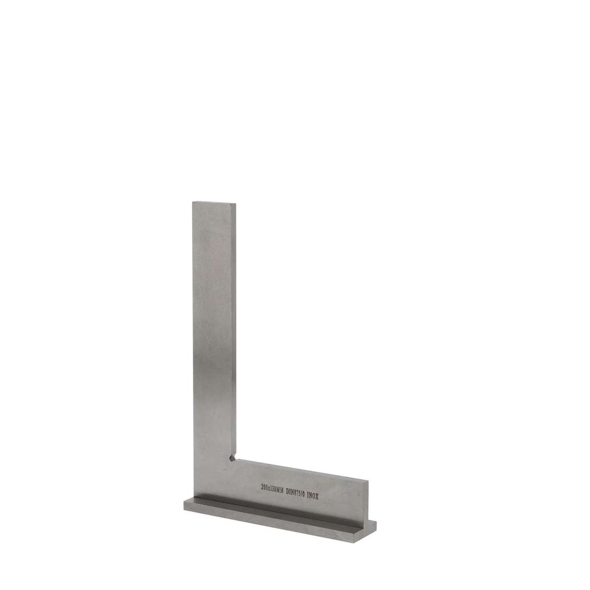Equerre à chapeau inox-lg 200mm-précision 1/100-coffret-DIN 875 0