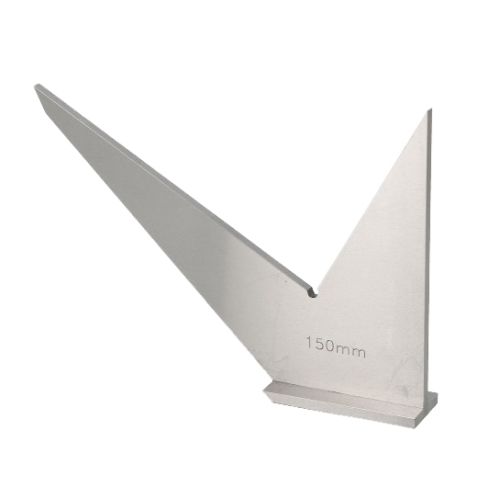 Equerre de mécanicien à double onglet lg150mm - préc. 1/25 DIN 875 II