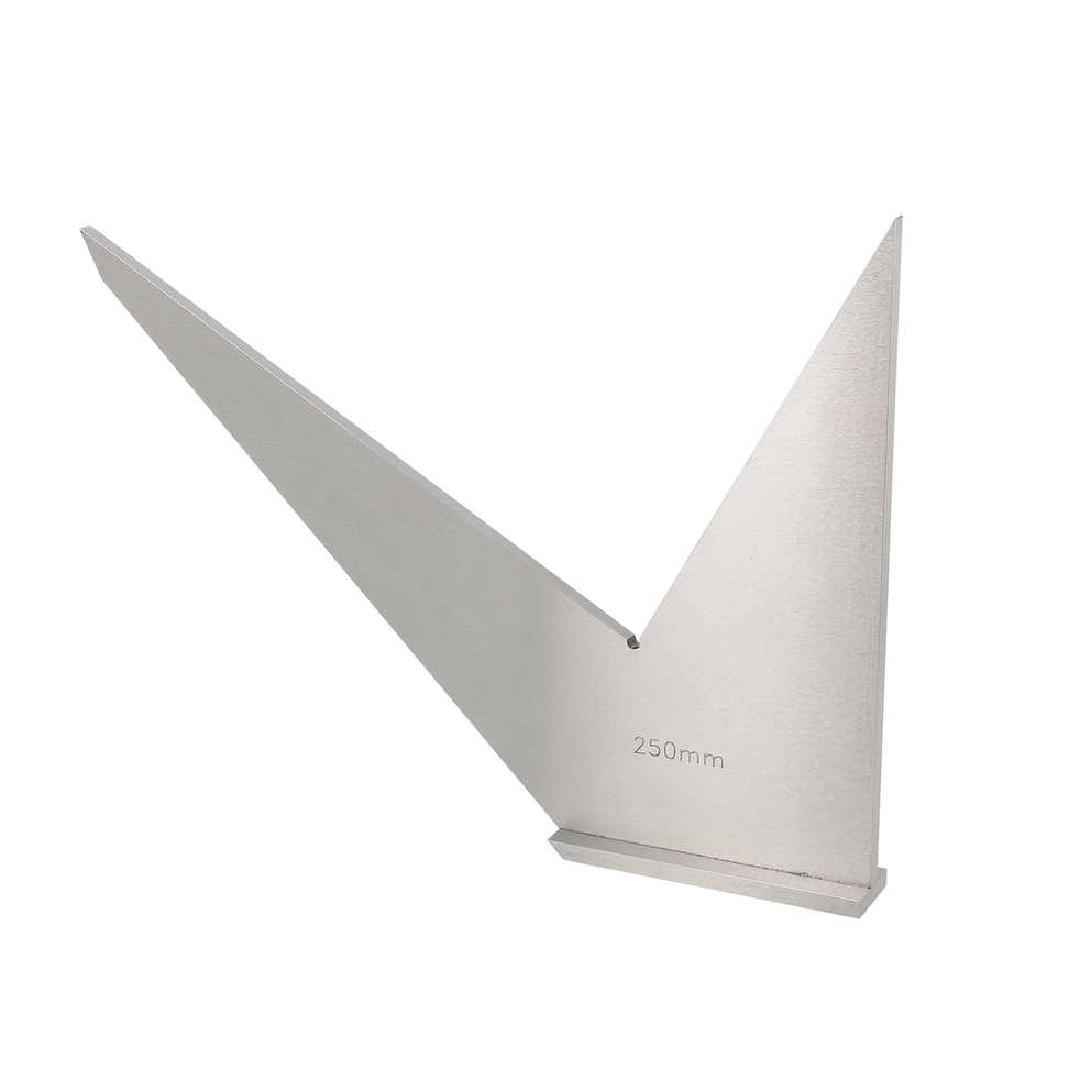 Equerre de mécanicien à double onglet lg250mm - préc. 1/25 DIN 875 II