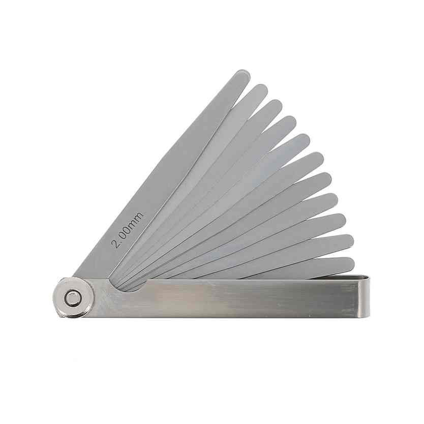 Jauge d\'épaisseur 21 lames pointues -lg100mm-epai. de 4 à 200/100