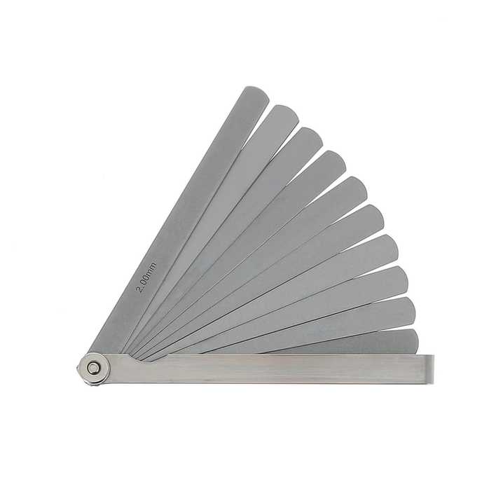 Jauge d\'épaisseur 21 lames rondes  - lg150mm - épai.4 à 200/100