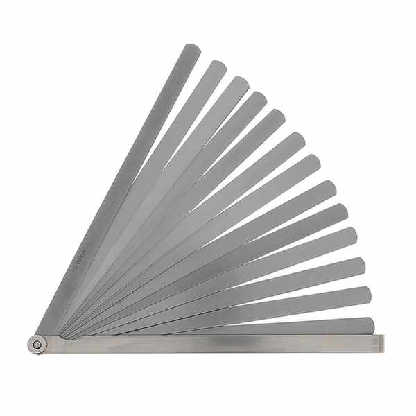 Jauge d\'épaisseur 21 lames rondes  - lg250mm - épai. 4 à 200/100
