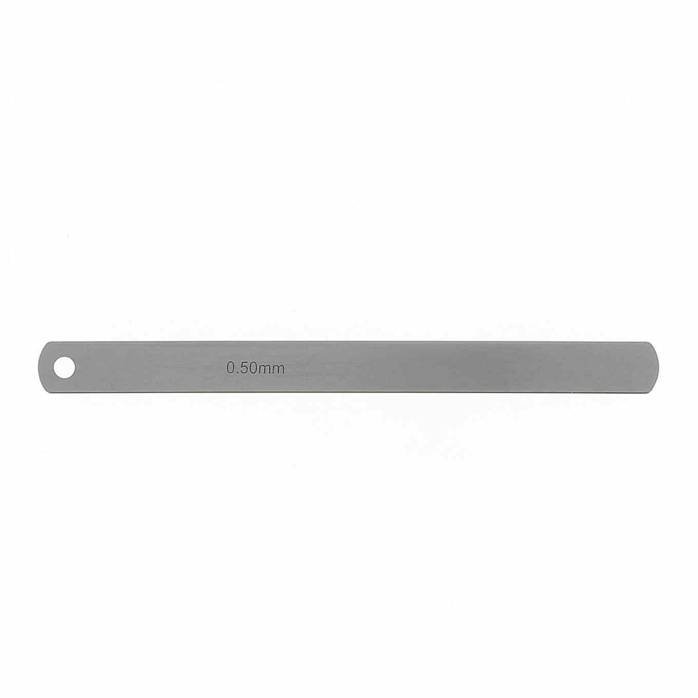 +Lame de rechange jauge d\'épaisseur boutrond - lg 150mm Ep. 50/100