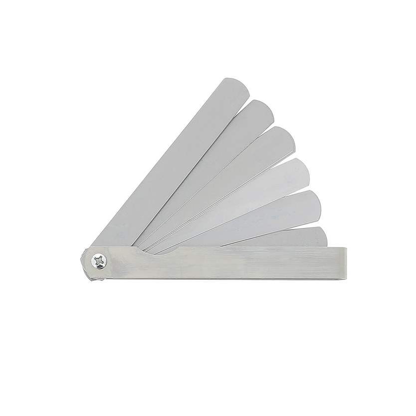 Jauge d\'épaisseur 18 lames rondes acier-lg 90mm-epai. de 4 à 100/100