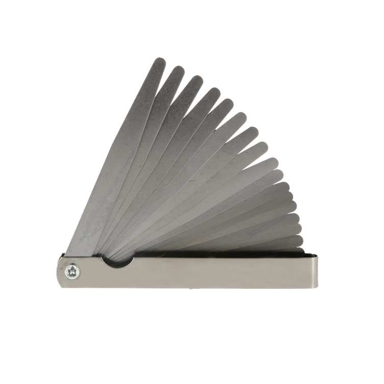 Jauge d\'épaisseur 18 lames pointues -lg90mm-epai. de 4 à 100/100