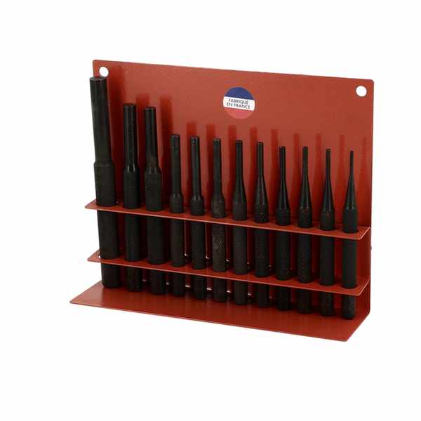 Stand de 12 chasse goupilles bronze armé-pointe de 2.5 à 10mm 