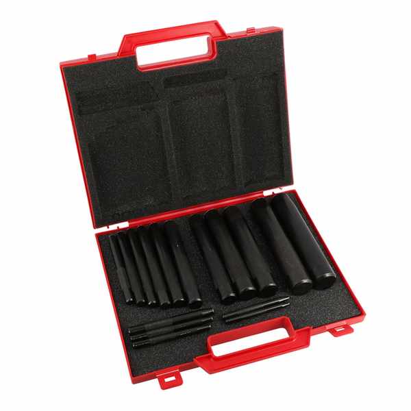 Valise de 16 emporte-pièces bruni de 2 à24mm de découpe