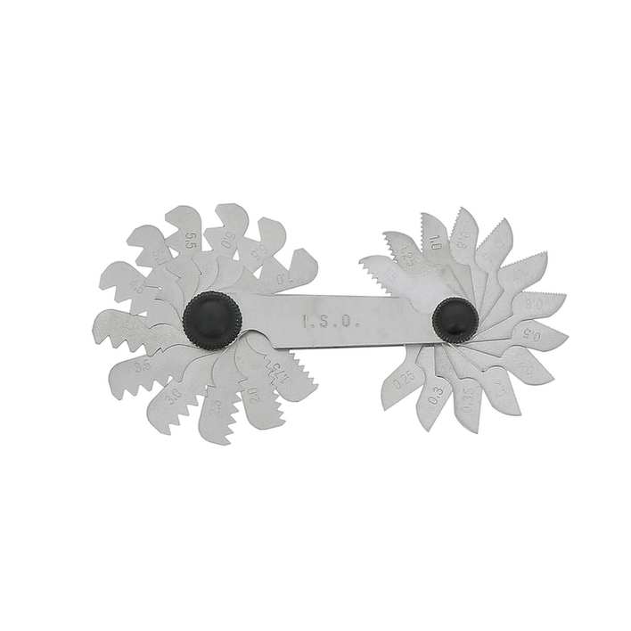 Jauge de filetage - lg 67mm - norme ISO- 25 lames