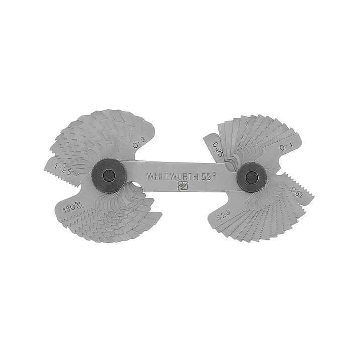 Jauge de filetage - lg 67mm - norme S.I.WHITWORTH - 52 lames