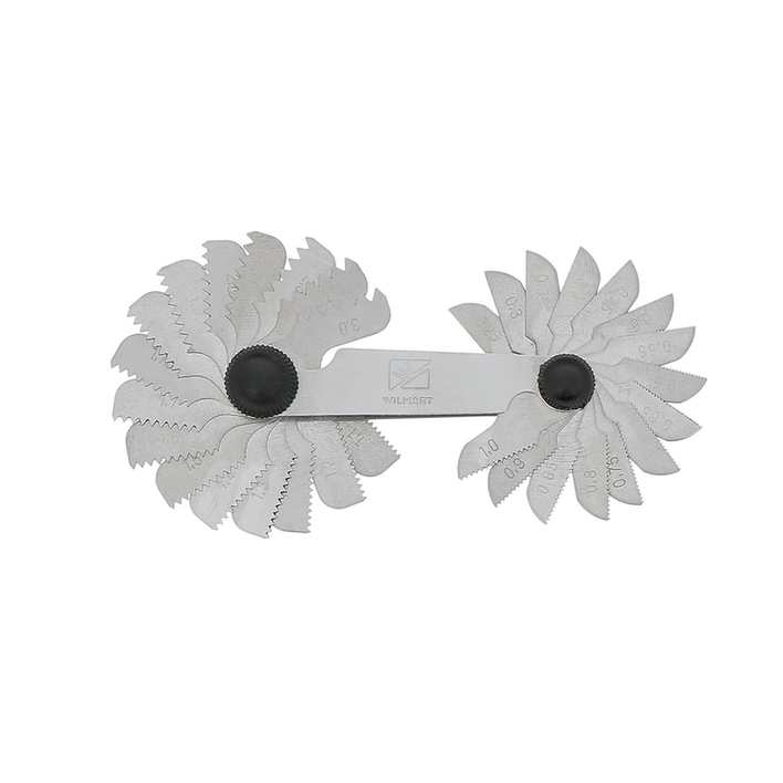 Jauge de filetage- lg 67mm - norme METRIQUE - 31 lames