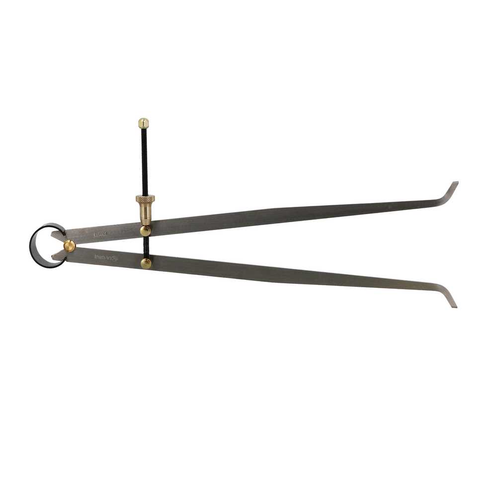 Compas d\'intérieur à ressort acier - lg300mm - pointes sèches 