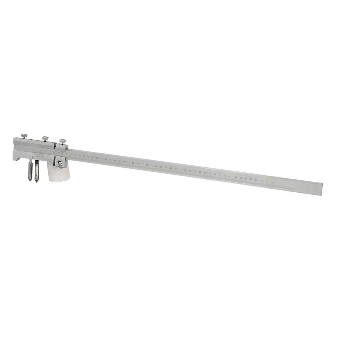 Compas à verge 1/20 -lg 500mm - règle inox graduée - réglage fin 