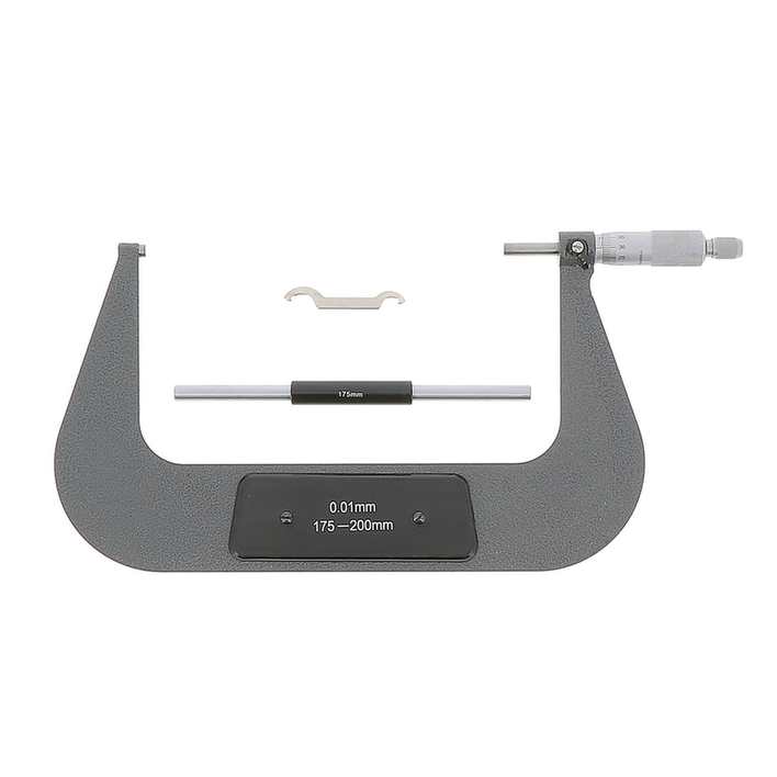 Micromètre extérieur 1/100 - cap 175-200-  touche carbure 8  mm