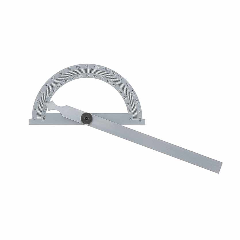 Rapporteur d\'angle grand secteur Ø120 règle lg150mm