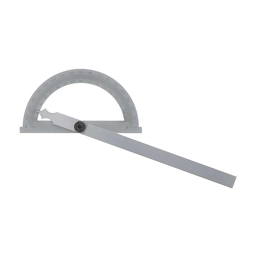 Rapporteur d\'angle grand secteur Ø150 règle lg200mm