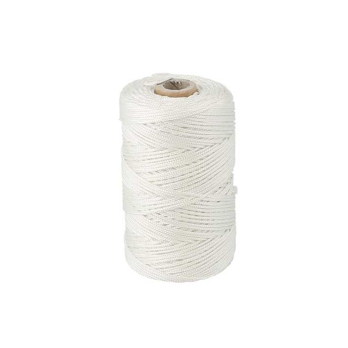 Cordeau nylon  Ø 1.5mm - blanc tressé - 140M 