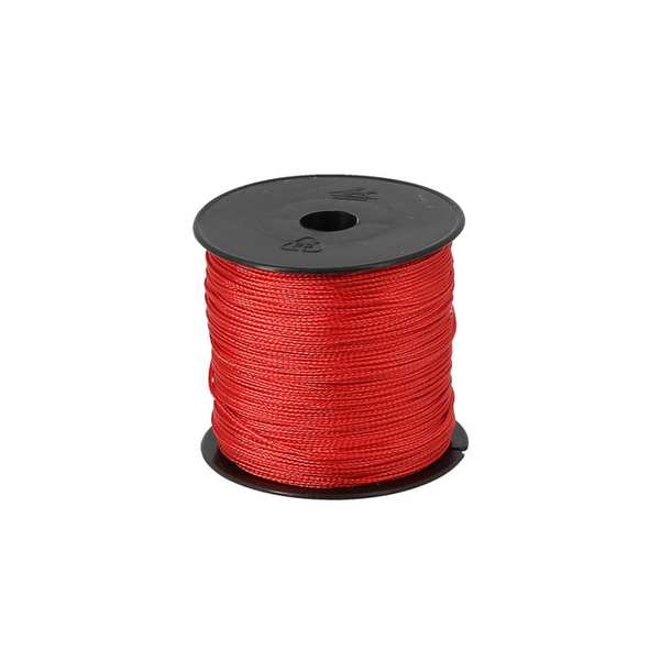 Cordeau nylon  Ø 1mm - rouge tressé - 100M 