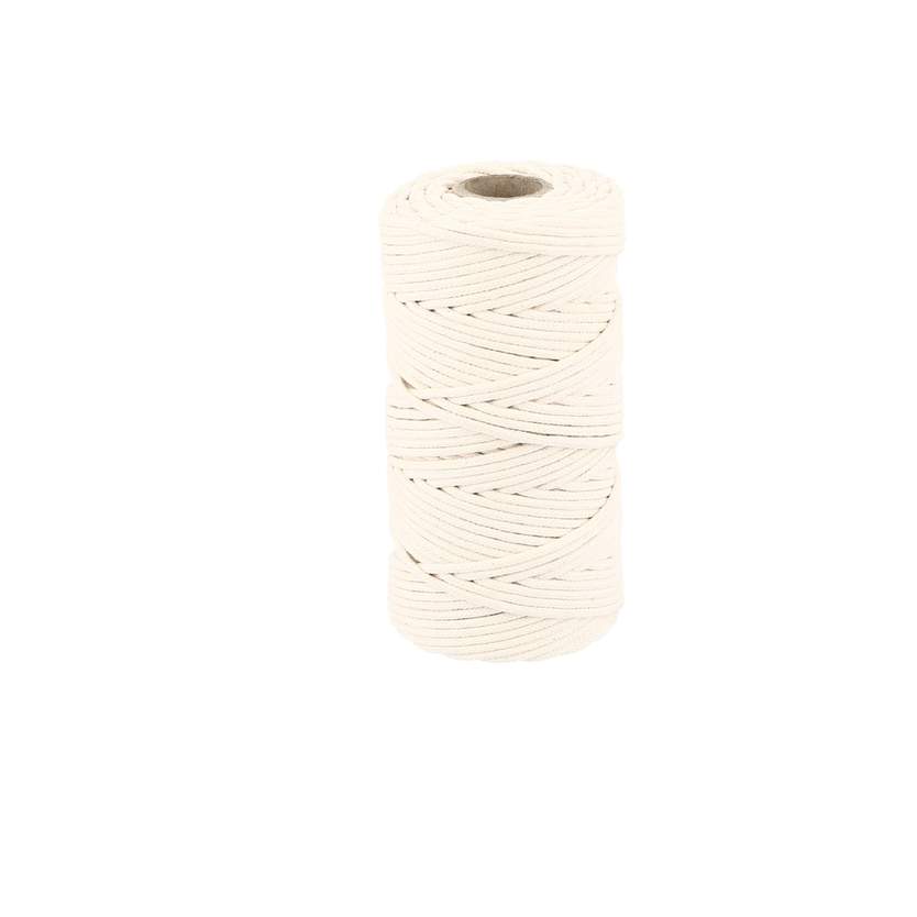 Cordeau coton  Ø 3 mm  - tressé100m/500g 