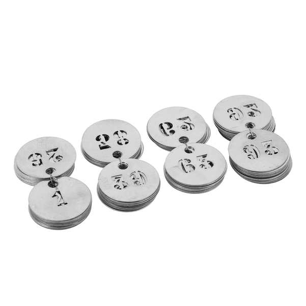 100 jetons diam.30mm ALU de 1 à 100
