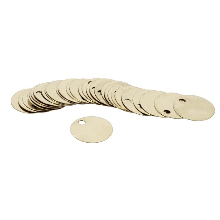 100 jetons diam.30mm LAITON vierges