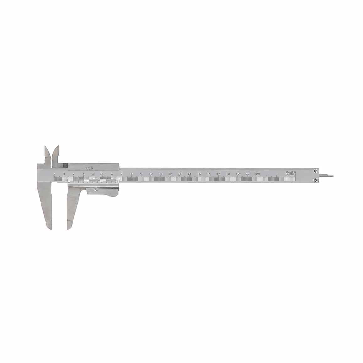 PAC 1/50 inox - cap200mm-vernier monobloc autoloc-2 becs 