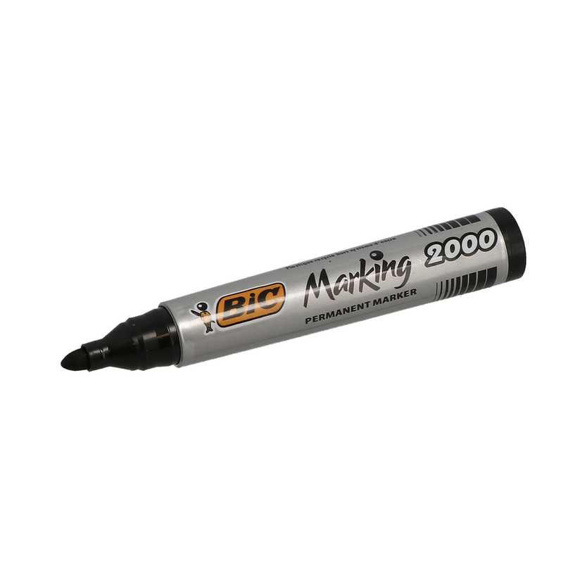 Feutre - noir - pointe ogive 1.7mm - corps plastic - 2000