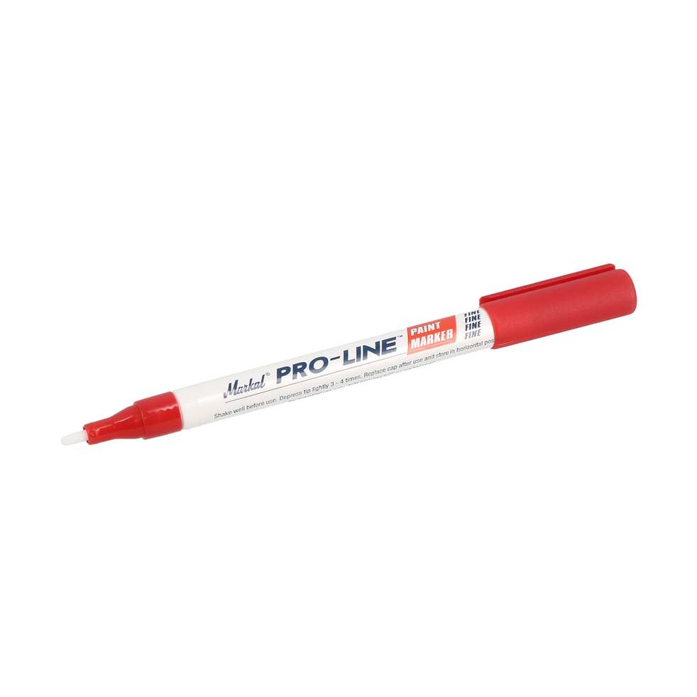 Feutre à pompe - rouge - pointe ronde 2 mm - peinture indélébile