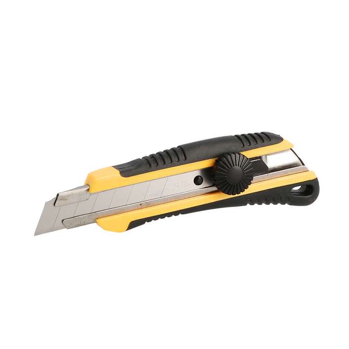 Cutter bi matière-lame18 mm - guide lameacier inox - blocage molette 