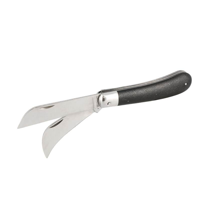 Couteau électricien 2 lames -1 serpette-1 droite - Manche ABS 