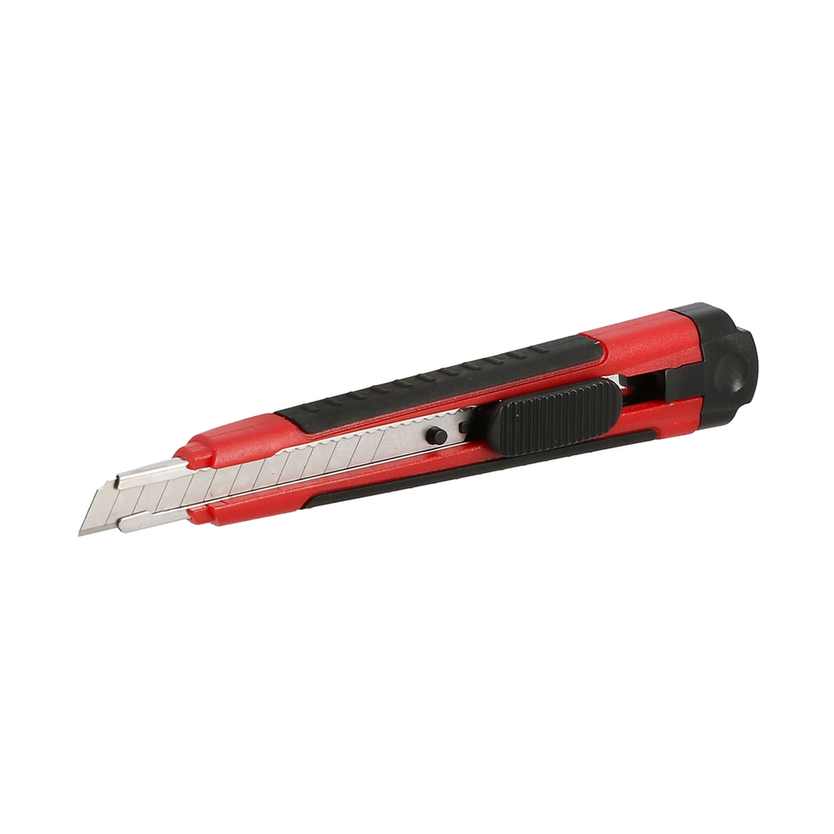 Cutter Bi-matière - lame 9 mm -guide lame inox - autolock 