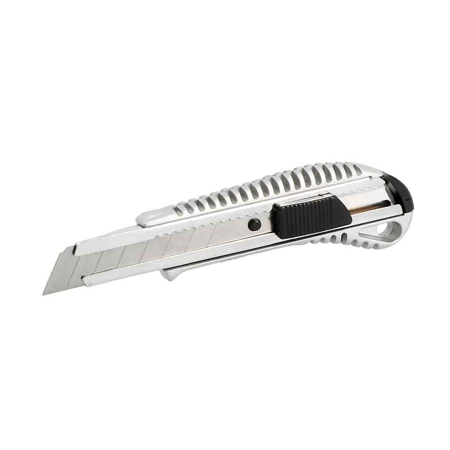 Cutter métal bi-matière-lame 18mm-autolock - guide lame inox 