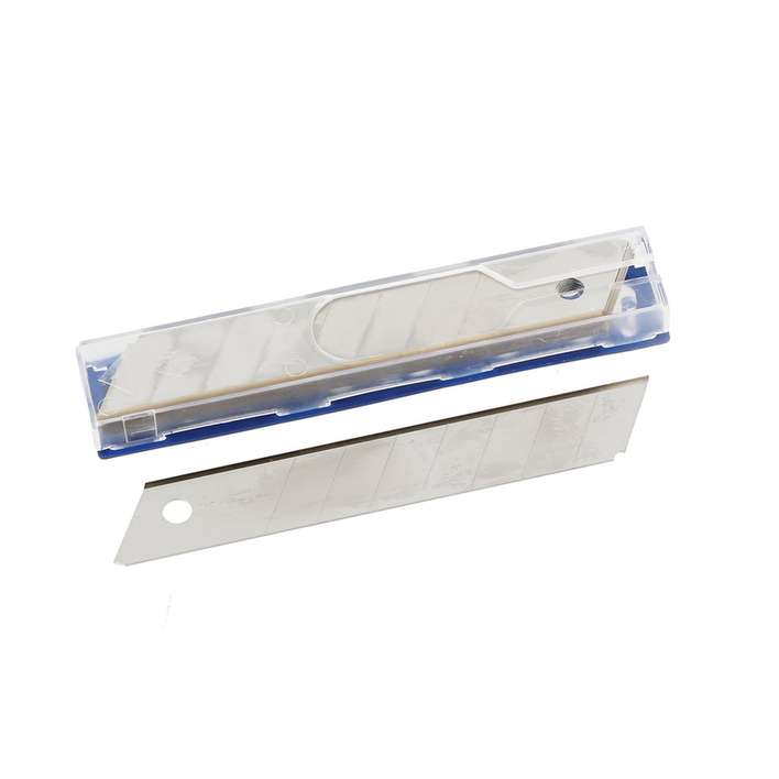 Distributeur de 10 lames 18mm - sécables - tranchant titane