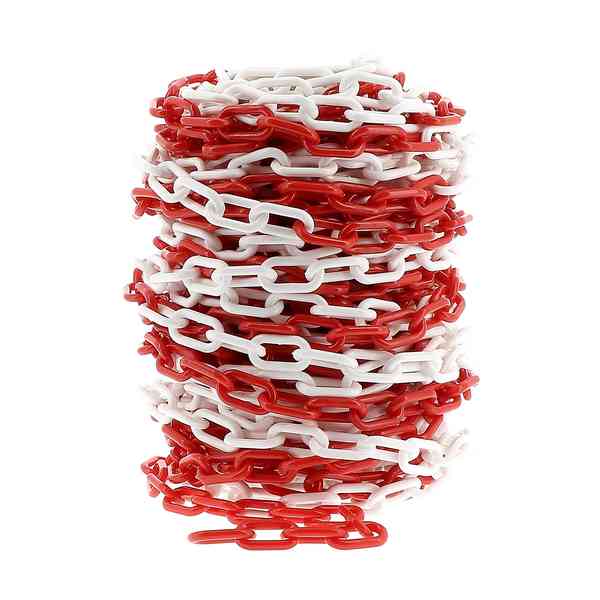 Chaîne Polyéthylène Dia.5.5mm anneaux 24x40mm- 25m 
