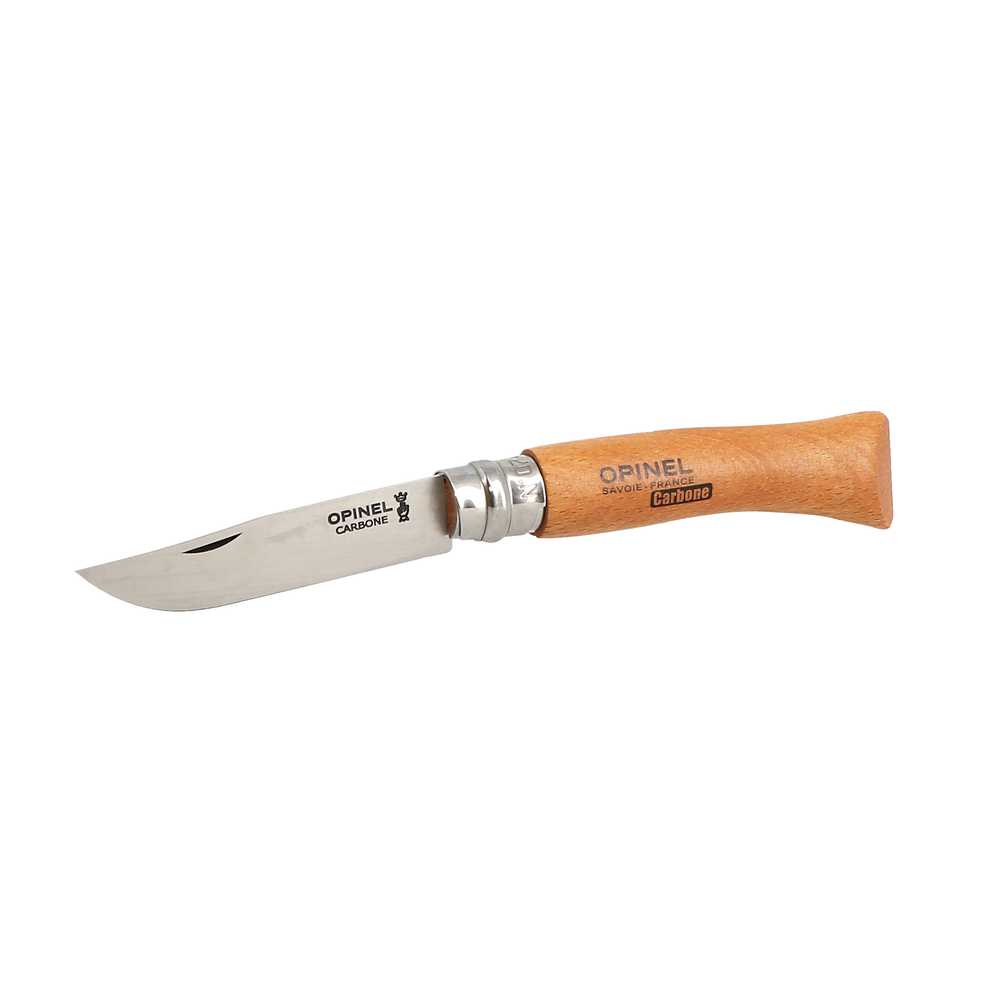Couteau Opinel n°7 lame 80mm acier  carbone Manche Hêtre