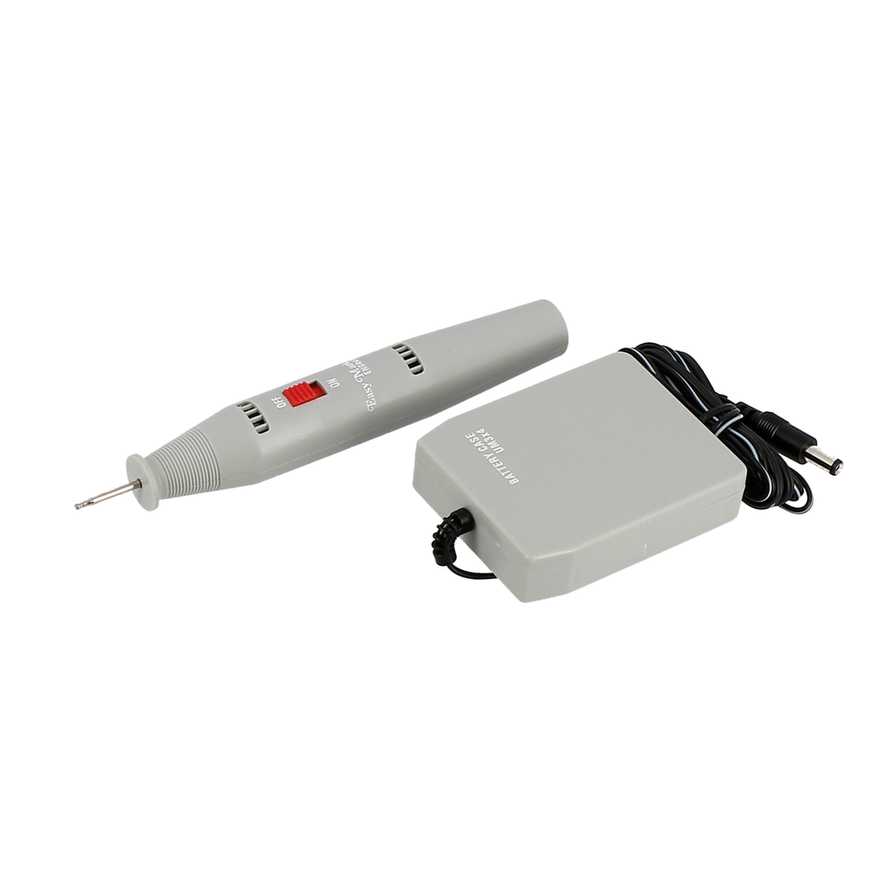 Crayon graveur rotatif -Lg 16.5cm -  boitier 4 piles AA