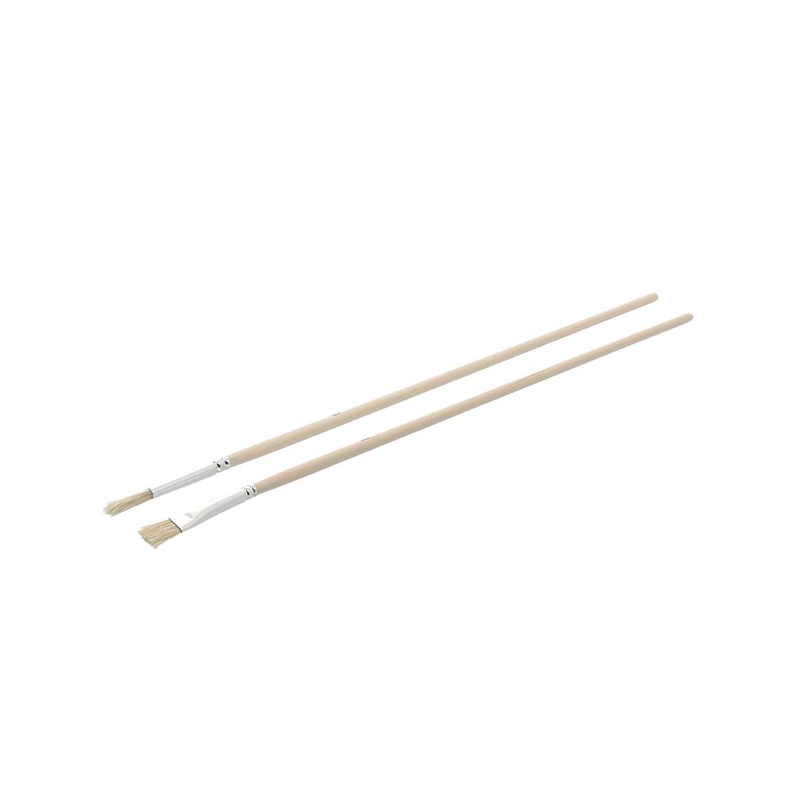 Lot 2 pinceaux fins 1 plate + 1 ronde N°8 