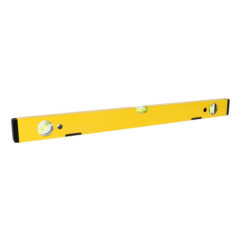Niveau  aimanté  600 mm - profil alu jaune - 3 fioles