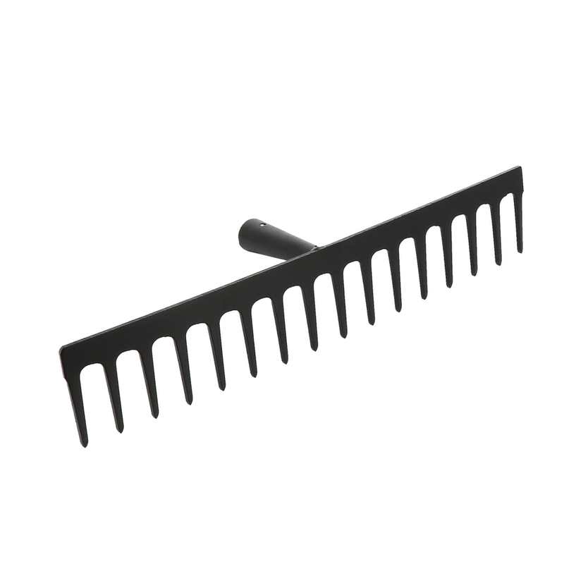 Rateau droit - 16 dents - largeur 48 cm - sans manche. 