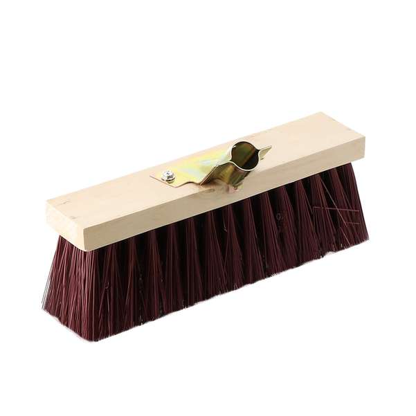 Balai de cantonnier PVC rouge  lg32 cm - douille 28 mm 