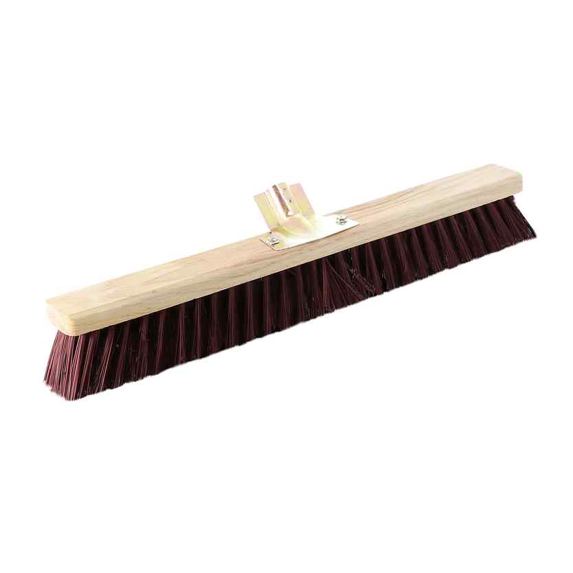 Balai de cantonnier PVC rouge 60 cm - douille 28 mm